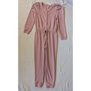 Janie And Jack Pink Knit Sweater Jumpsuit Size 18 - See Measurements NWT NEW